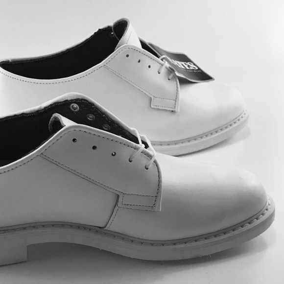 Bates Lites mens Leather uniform shoes  White 9E main image 6